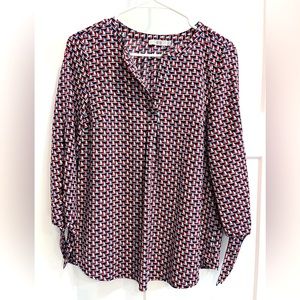 Dalia long sleeve sailboat blouse size small